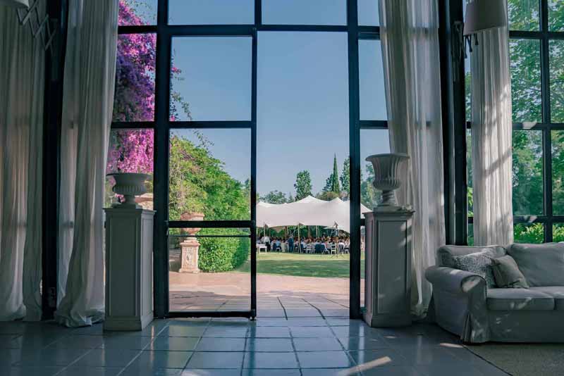 vitrage simple donnant sur jardin